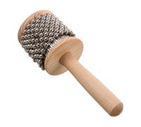 Toyvian Cabasa Handheld Wooden Percussion Instrument Rustic Rhythm Maker for Adults Smooth Edges Easy to Use for Music Introduction and Development Portable Music Plaything