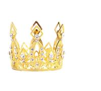 Toyvian Cake Crown Decorations Random Color 2pcs Silver Alloy Not Easy to Deformation, Beautiful Crown Shape for Birthday Cake Adornment for Parties and Weddings