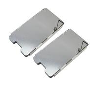 Toyvian Camping Stove Windshield Wind Screen Outdoor Burner Accessories 9pcs Mini Windshield Set 2 Clips Portable Windproof Shield for Backpacking and Camping