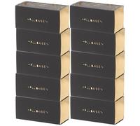 Toyvian Candy Box Black Pumpkin Shape Made of Iridescent Paper Hollow Compact Design 50pcs and On-the-go Snacking Decorative Paper Candy Holder for Halloween Parties