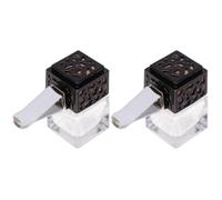 Toyvian Car Air Vent Aroma Clip 2PCS 8ml Glass Rotatable Perfume Bottle for Car Interior Decorations