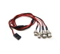 Toyvian Car Model Lights Super Bright LED Headlights and Red LED Taillights for Rc Car Truck for Off-Road Adventure and Night Racing