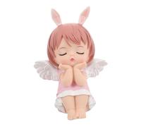 Toyvian Cartoon Angel Cake Ornament Cute Dessert Decoration for Birthday Party Table Desktop Figurine Topper Baking Theme Accessory