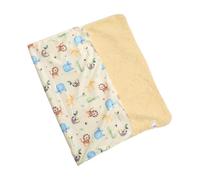 Toyvian Cartoon Blanket Soft Coral Fleece Sleeping Throw Lightweight for Home Travel Skin-friendly Cozy Folding Blanket Adorable Yellow Lion Design for Boys