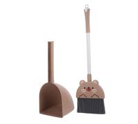 Toyvian Cartoon Broom and Dustpan Household Cleaning Kit for Practical Kindergarten Dustpan Brush Adorable Small Sweeping Tool for Indoor Outdoor Use
