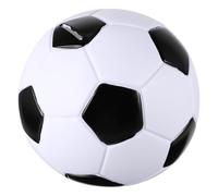 Toyvian Cartoon Football Shape Coin Bank for Boys Vinyl Money Saver with Capacity Easy to Use Piggy Bank for Home Decoration and Saving Habit Development