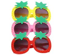 Toyvian Cartoon Pineapple Sunglasses 3pcs PC Kids Photo Props