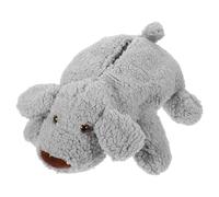 Toyvian Cartoon Puppy Tissue Box Holder Plush Napkin Organizer for Car Home Office Cute Gray Dog Design with Easy Tissue Extraction Decorative and Practical