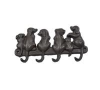 Toyvian Cast Iron Dog Shape Hook Black Retro Wall Coat Hat Hook Heavy Duty Animal Design for Wood Tile Wall Pastoral European Style Hanger for Keys Coats Hats Gift for Dog Lovers