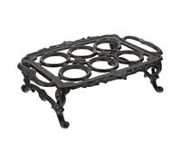 Toyvian Cast Iron Egg Stand Kitchen Egg Rack Holder Unique Design Chic Decorative Practical Prevents Accidental Breaking Can Store for Dining Table
