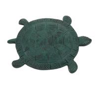 Toyvian Cast Iron Turtle Stepping Stone for Garden Paths and Patios | Light Green Finish, Coarse Textured Top, Steady Footing for Flower Beds and Lawn Transition Areas