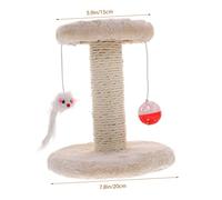 Toyvian Cat Climbing Frame Double Story and Sisal Scratching Post for Indoor Kittens Cute Design for Daily Use