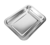 Toyvian Cat Litter Box Open Style Stainless Steel Litter Storage Container for Pets Easy to Clean Design for Potty Training for Kittens and Cats