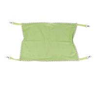 Toyvian Cat Mesh Hammock Bed for Cage Lounging, Size L, Green | Breathable Mesh, Spring Clip Attachment, Elevated Resting Spot, for Small Pets and Crate Interior