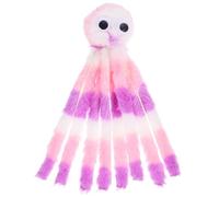 Toyvian Catnip Plush Octopus for Indoor Cats and Kittens, Bite-resistant Teething Chewer with Striped Catnip Fabric, Interactive Plush Cat for Self-play and Stress Relief