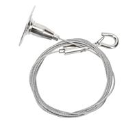 Toyvian Ceiling Hanging Code Wire Rope Hook for Picture Hangers with Stainless Steel Material and Wear Resistance Feature, Easy Installation Suitable for Art Galleries and Hotels