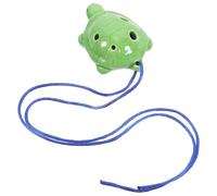 Toyvian Ceramic Alto Ocarina 6 Hole Turtle Shape White Porcelain Musical Instrument Flute for Beginner and Adult Players Random Color