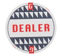 Toyvian Ceramic Dealer Button Poker Accessory for Card Games Craftsmanship Smooth Edges for Math Learning Game Play