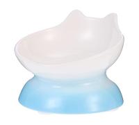 Toyvian Ceramic Dog Bowl Tip Feeding Basin for Puppies Small Dogs Spaniels Raised Bowl Slanted Design