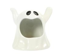 Toyvian Ceramic Ghost Shape Hamster Hideout Adorable Habitat for Pets Comfortable Sleeping Design for Hamsters Hedgehogs Gerbils Space Saving Animal Hideaway