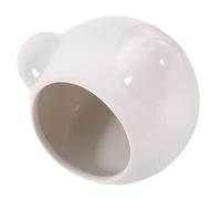 Toyvian Ceramic Hamster Nest Summer Cooling Hideout for Small Pets Decorative Cartoon Design Safe and Wear Resistant for Hamsters and Guinea Pigs Comfortable Resting Place