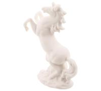 Toyvian Ceramic Horse Figurine Sculpture for Wealth and Success, Realistic Tabletop Horse Statue Decor, Feng Shui Desktop Ornament for Home and Office
