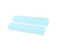 Toyvian Ceramic-look Break-resistant Chinese Calligraphy Paperweights 2pcs Set for Home and Office Desktop Four Treasures Study Supplies in Sky Blue