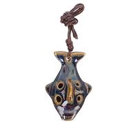 Toyvian Ceramic Ocarina Portable Beginner Practice Ocarina Wind Instrument for Boys and Girls Boy Girl Music Instruments Call Function for Outdoor Scenario