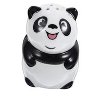 Toyvian Ceramic Panda Seasoning Jar with Lid Capacity Portable Spice Container for Kitchen and Outdoor Bbq Air-tight Salt Shaker Bottle Charming Cartoon Decor for Home Cooking