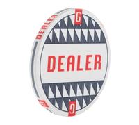Toyvian Ceramic Poker Dealer Button Double Sided Game Marker for Poker Games High Density Composite Smooth Edges Essential Accessory for Festivals and Parties
