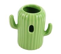 Toyvian Ceramic Water Bottle Stand for Hamsters Cactus Shaped Drink Dispenser Holder Lovely Waterer Accessory for Small Animals Efficient Practical Pet Hydration