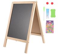 Toyvian Chalkboard Signs, Chalk Board A Frame Chalkboard Sign, Double-Sided Sidewalk Easel, Sturdy Sandwich Board for Bar and Restaurant Cafe Shop Office, Business or Wedding