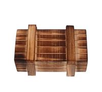 Toyvian Challenging Wooden Puzzle Box Wooden Brain Teaser for Adults with Hidden Compartments Improves Cognitive Skills and Hand-eye Coordination Leisure Time Brain Teaser Box