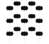 Toyvian Cheese Markers for Food Identification and Photo Props Black 24pcs Paper with Writable Chalkboard Labels for Shop and Festive Occasions Buffet Table