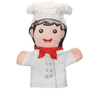 Toyvian Chef Hand Puppet with Realistic Occupation Figure Shape, Soft Pp Cotton Material, Interactive Play to Communication Skills, for Storytelling and Educational Fun