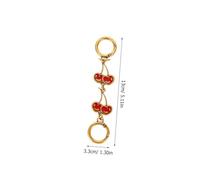 Toyvian Cherry Bag Extender Chain for Women Handbags Adjustable Purse Strap Extension with Red Cherry Charm Stylish Crossbody Shoulder Bag Accessory for Short Strap Fix and Handsfree Carry