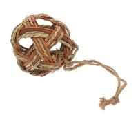 Toyvian Chew Chew Grass Balls Multipurpose Teeth Grinding Woven Grass Rattan Wicker Ball for Daily Maintenance Entertainment Guinea Pig Hamster Small Animals