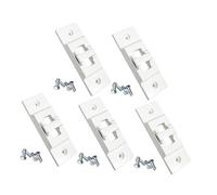 Toyvian Child Safety Switch Lock Protective Guards Plastic Cover for Wall Switches Baby Proofing Household 5pcs Set for Child Safety and Room Protection