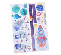 Toyvian Children Height Chart Wall Sticker with Spaceman Pattern for Baby's Rooms and Kindergartens, PVC Material Growth Measuring Decal with Fine Picture Quality, Height Measuring Wall