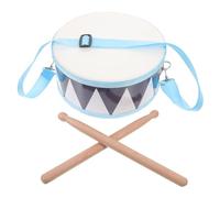 Toyvian Children Snare Drum with Drumsticks Wooden Percussion Instrument in Blue, Designed to Develop Sense of Rhythm and Self-confidence, Musical Toy for Kids Early Learning and Fun