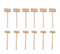 Toyvian Children Wooden Hammer Mini Mallet Toy 6 Inch Small Lightweight Educational Hammering Toy for Toddler Early Development Activity