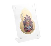Toyvian Chinese Feng Shui Tai Sui Amulet Card with Auspicious Gourd Figurine for Wealth and Success Lightweight Portable Protection Wallet Charm for Year Blessings