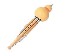 Toyvian Chinese Handmade Hulusi Bamboo Flute Musical Instrument in C Key with Pure and Mellow Tone, Easy to Learn, Elegant Appearance for Beginner Music Lovers Style