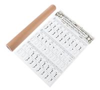 Toyvian Chord Chart Poster Coated Paper Material Clarinet for Beginners Practice Tool and Learning Aid Easy-to-read Fingering Guide for Clarinet Beginners