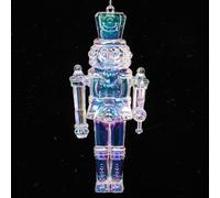 Toyvian Christmas Nutcracker Hanging Charms: Acrylic Transparent Walnut Soldier Xmas Tree Ornaments - Christmas Nutcrackers Figures for Xmas Tree Decorations Holiday Party Supplies