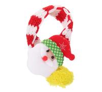 Toyvian Christmas Pet Scarf Comfortable Durable Decorative Knit Scarf for Dogs and Cats Warm Breathable Holiday Accessory for Pets for Christmas Photography Festive Celebrations
