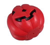 Toyvian Christmas Rubber Dog Red Pumpkin Squeaker Bite Resistant Chew for Puppies Teeth Xmas Pet Gift