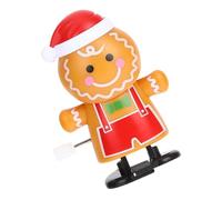 Toyvian Christmas Wind Up Gingerbread Man Portable Xmas Party Favor for All Ages Creative Walking Plaything for Holiday Celebrations and Gifting