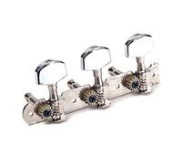 Toyvian Chrome Color Alignment 3l 6 String Acoustic Guitar Tuning Key Pegs Metal Square Button A-47