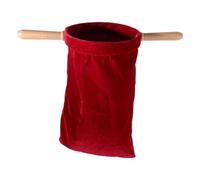 Toyvian Church Tithe Offering Bag, Red Velvet Collection Bags for Communion